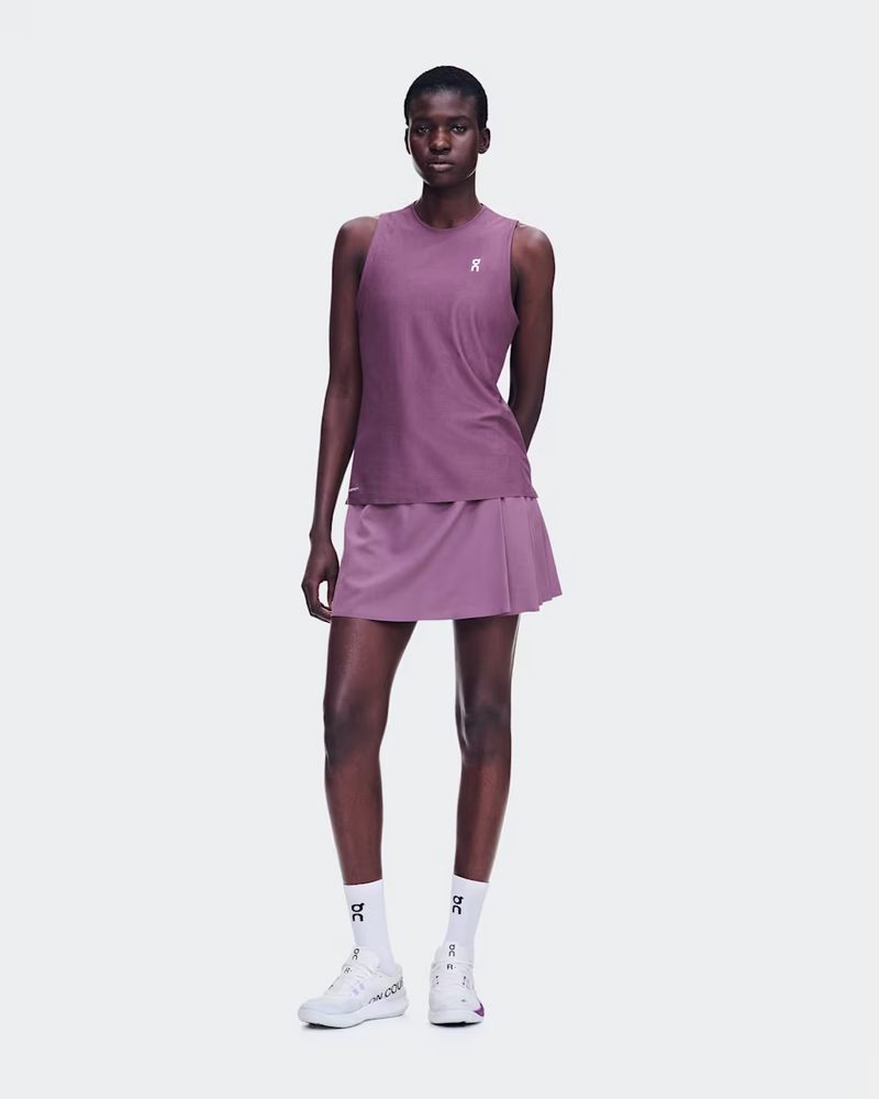 Court Skirt Pleated - Cassis