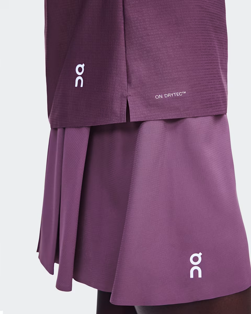 Court Skirt Pleated - Cassis