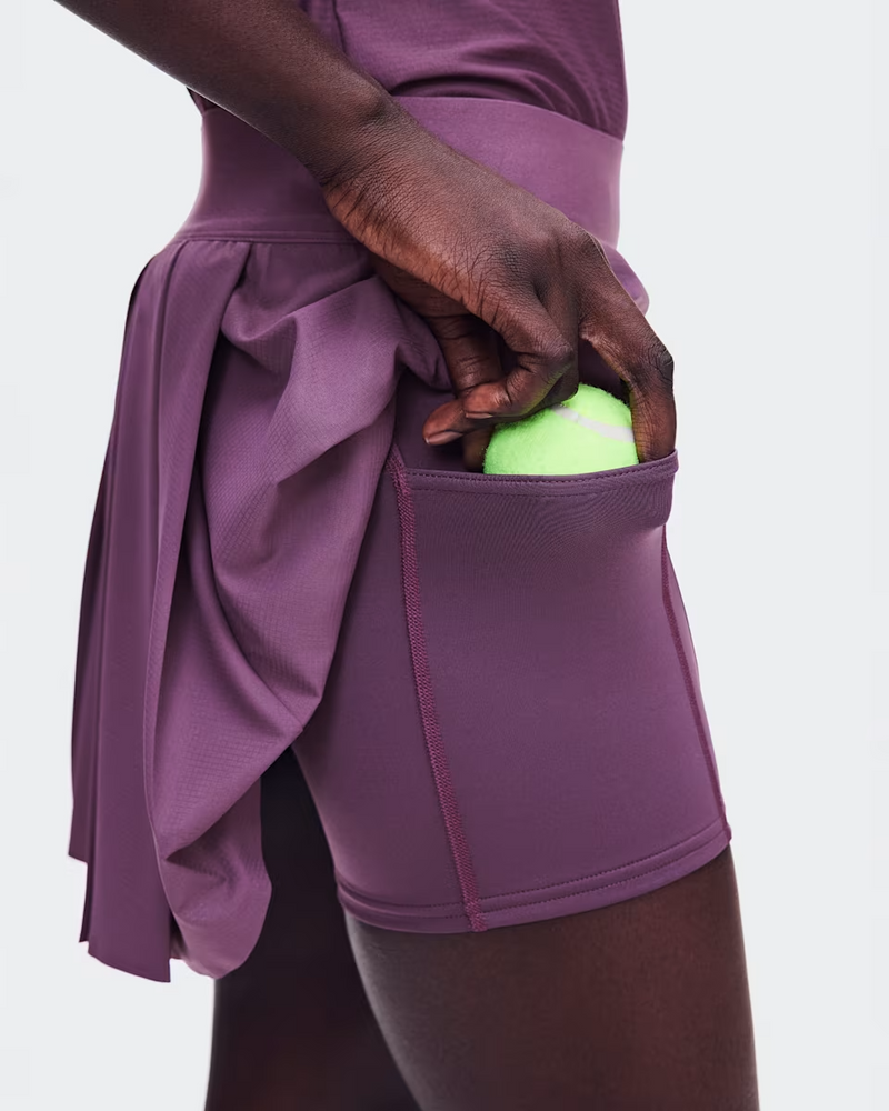 Court Skirt Pleated - Cassis