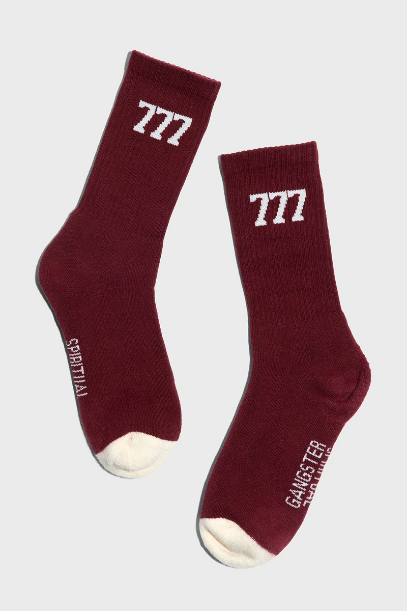 GOOD KARMA 777 CREW SOCK MAHOGANY