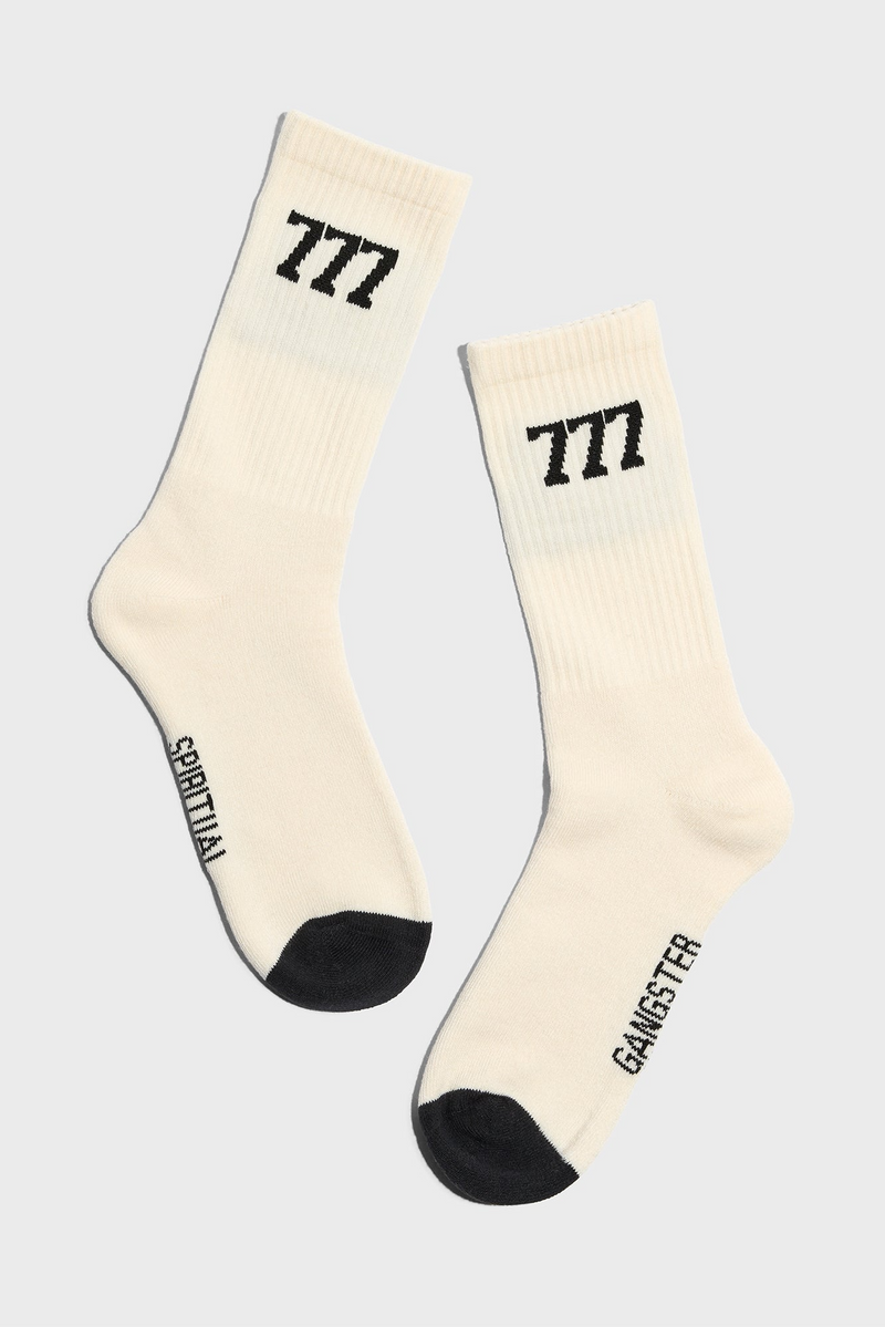 GOOD KARMA 777 CREW SOCK WHITE