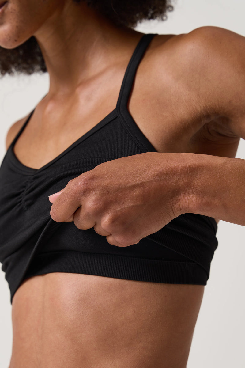 CASSIDY BRA TOP BLACK