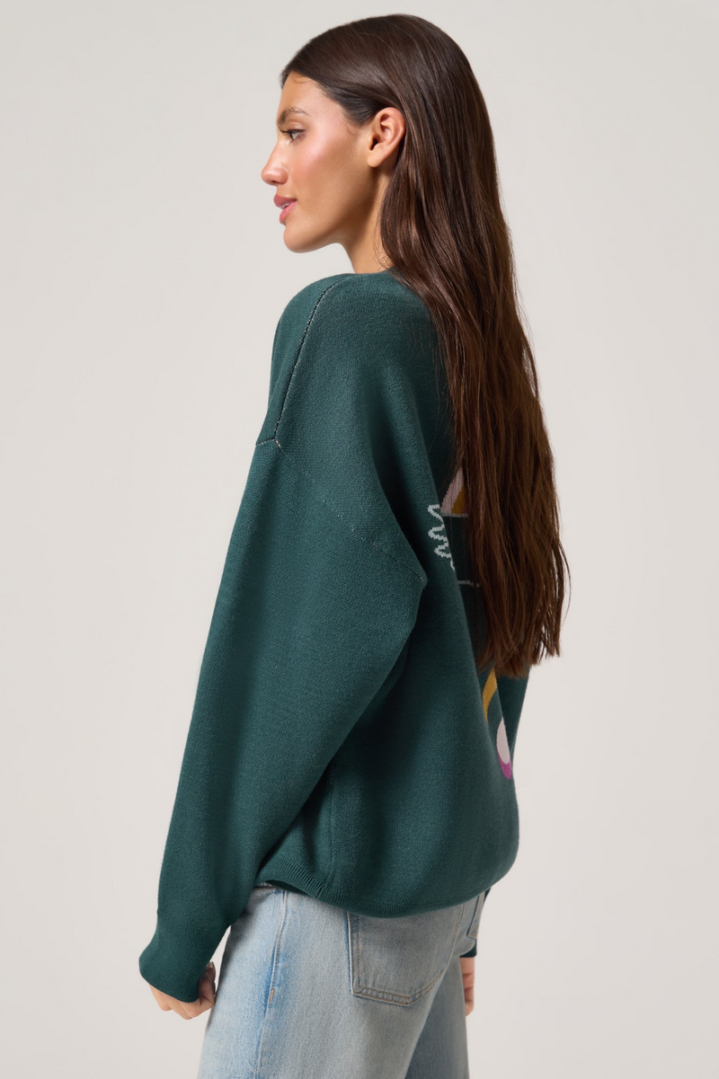 SUNDRIFTER BANKS SWEATER EVERGREEN