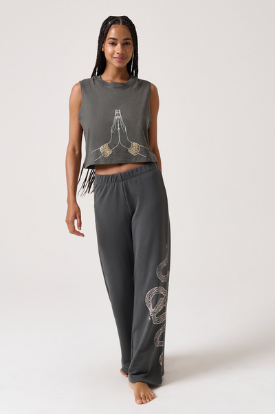 SACRED PEACE SPIRIT TANK VINTAGE BLACK
