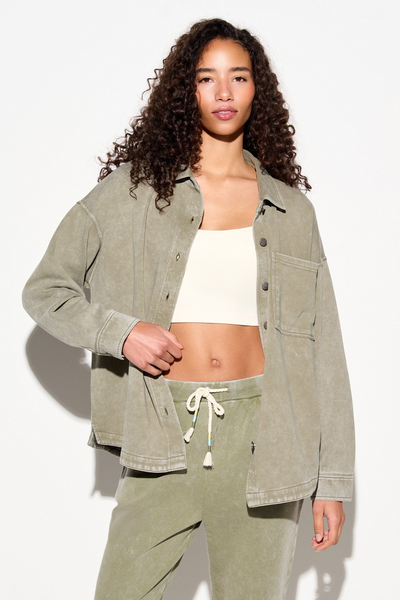 REBIRTH SUNNY BUTTON DOWN EUCALYPTUS