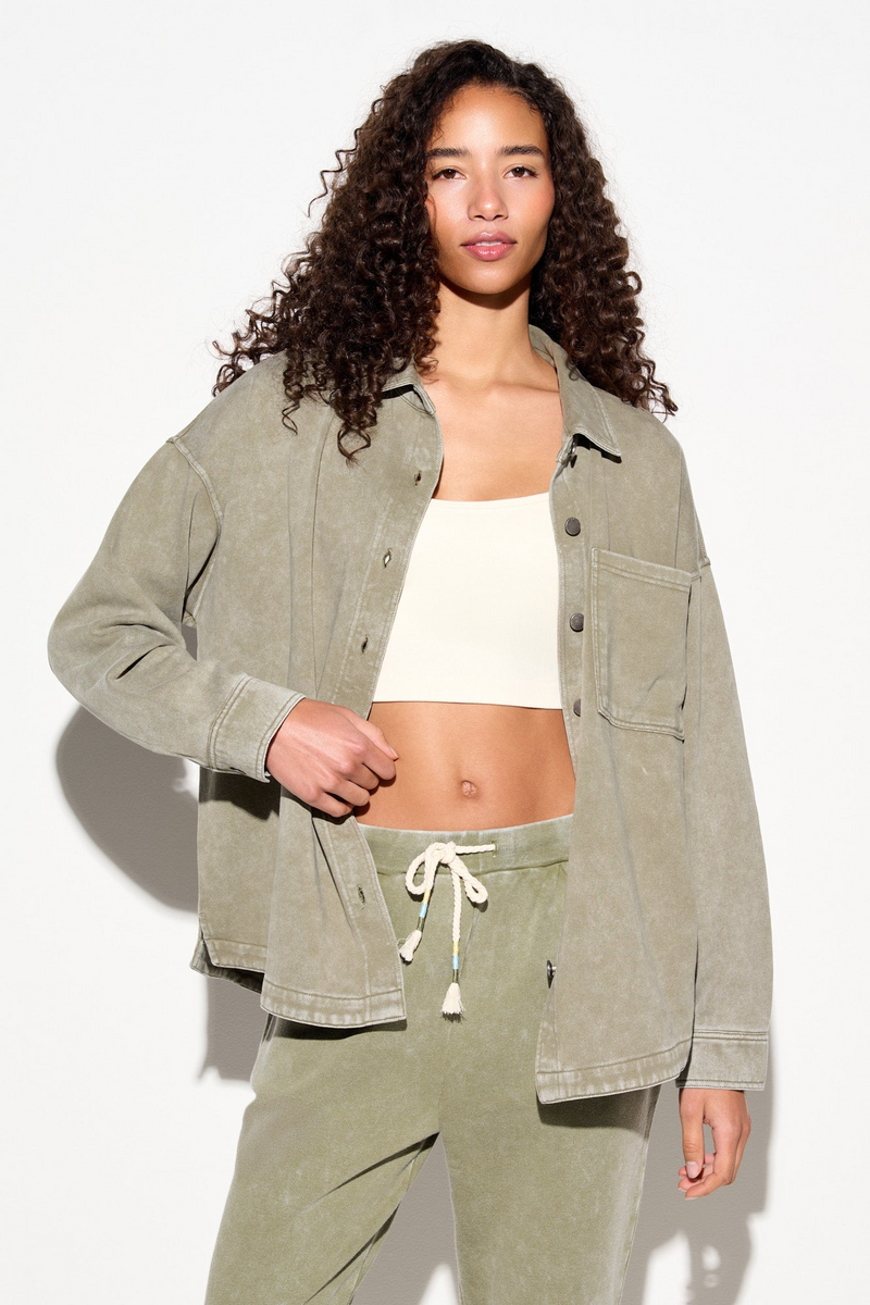 REBIRTH SUNNY BUTTON DOWN EUCALYPTUS