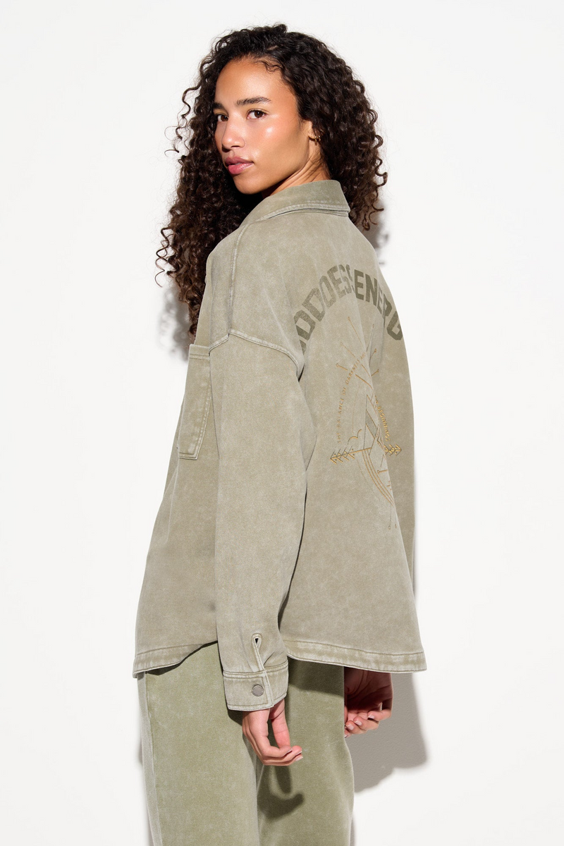 REBIRTH SUNNY BUTTON DOWN EUCALYPTUS