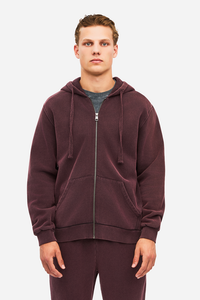 REGULAR FIT FULLZIP - VINTAGE COCOA