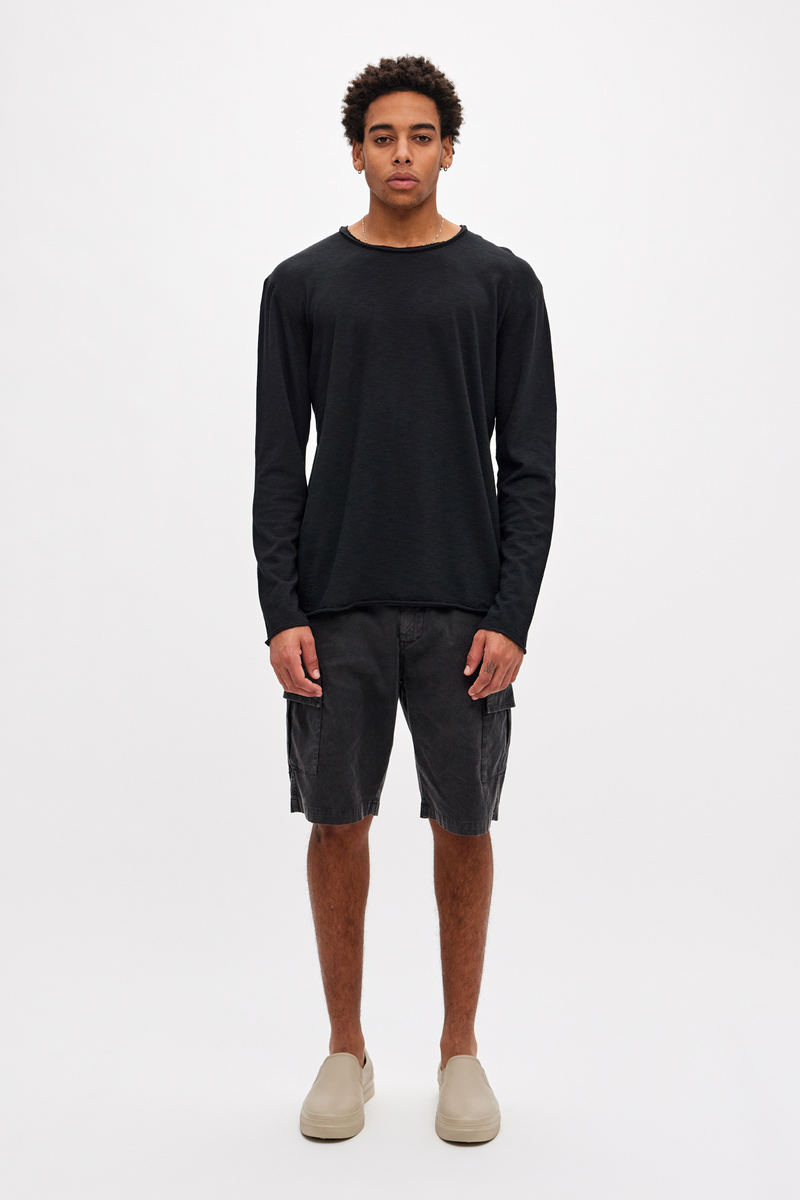 Raw Edges Longsleeve - BLACK