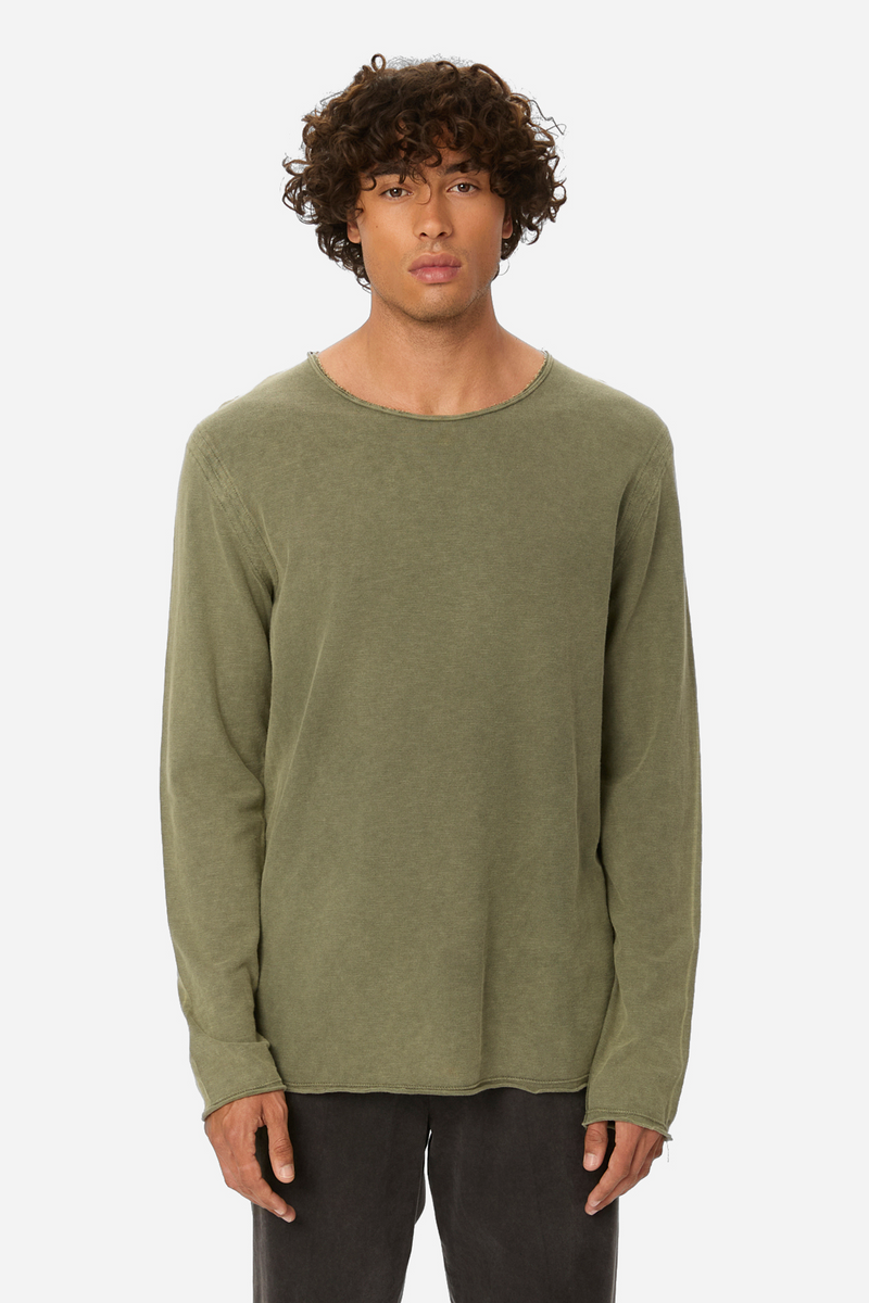 Raw Edges Longsleeve - VINTAGE KHAKI
