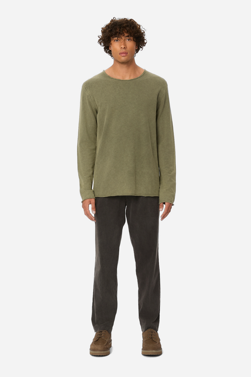 Raw Edges Longsleeve - VINTAGE KHAKI