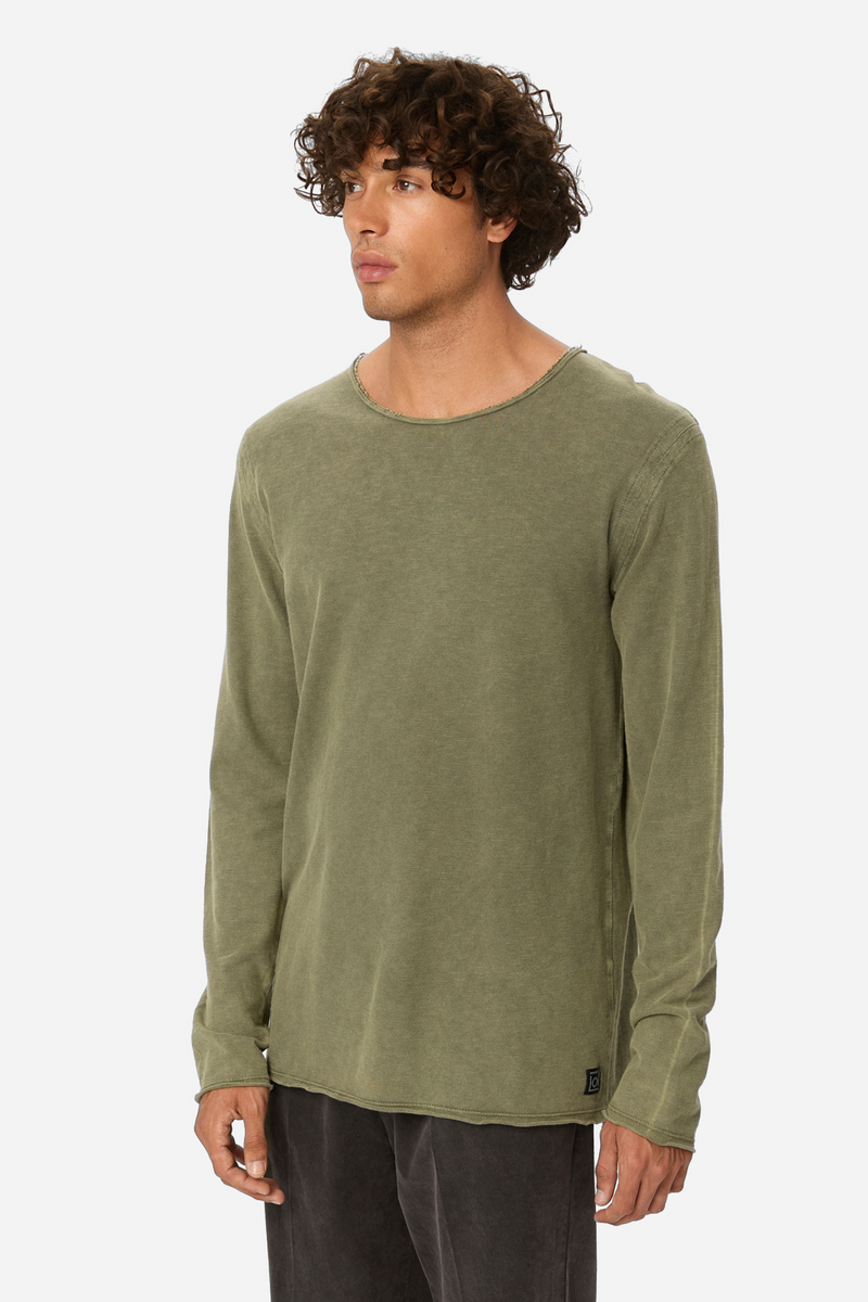 Raw Edges Longsleeve - VINTAGE KHAKI