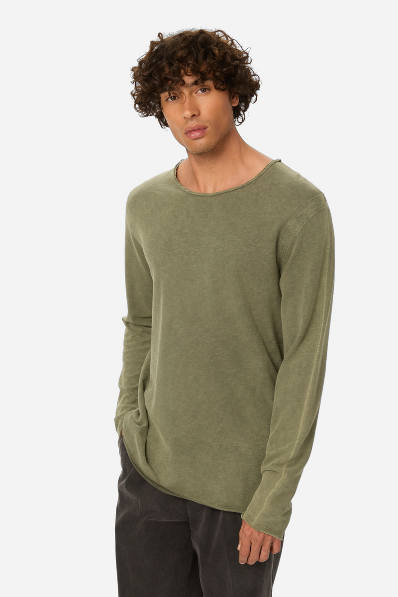 Raw Edges Longsleeve - VINTAGE KHAKI