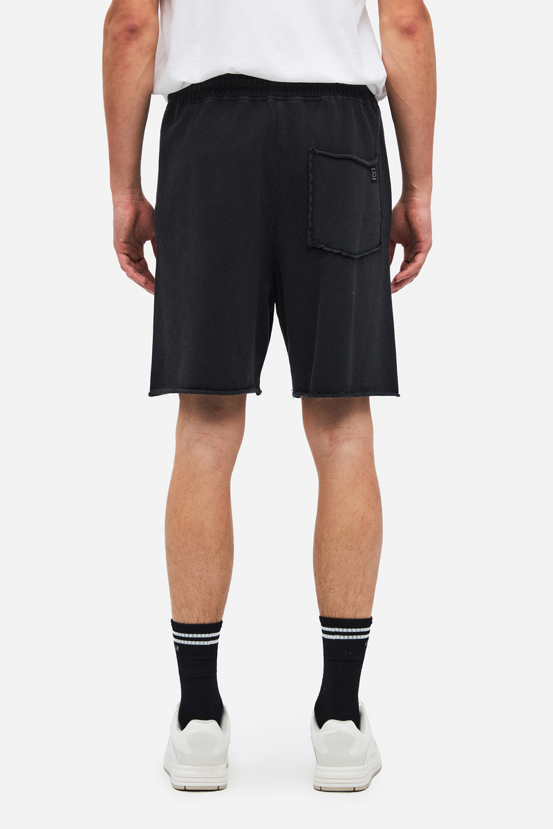 RAW EDGES SWEATBERMUDA - VINTAGE BLACK
