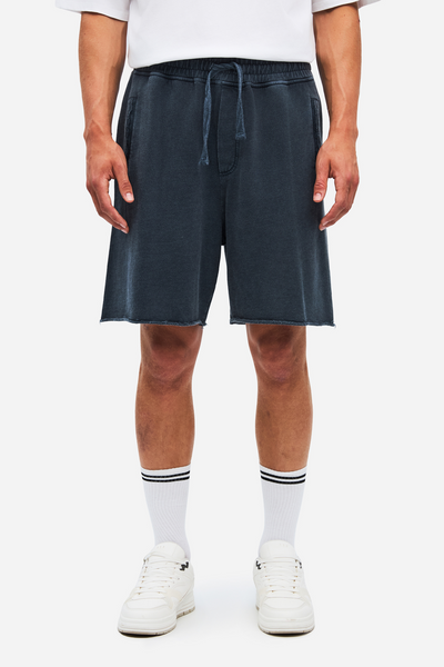 RAW EDGES SWEATBERMUDA - VINTAGE BLUE