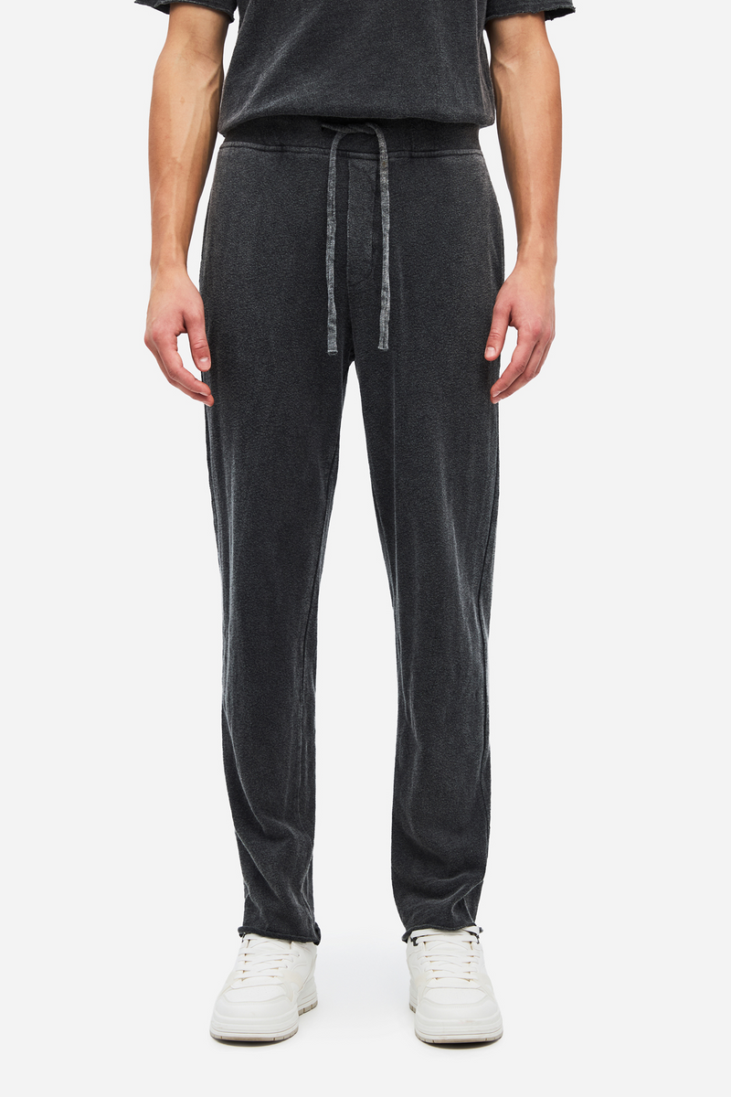 Men RAW CUT SWEATPANTS - VINTAGE BLACK