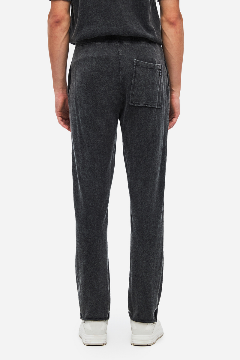 Men RAW CUT SWEATPANTS - VINTAGE BLACK