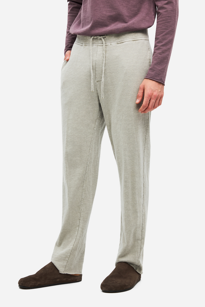Men RAW CUT SWEATPANTS - VINTAGE GREIGE