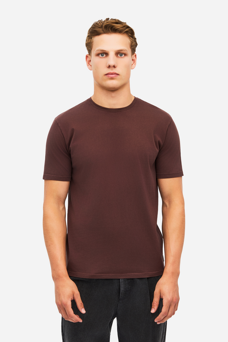 Men REGULAT FIT T-SHIRT - COCOA
