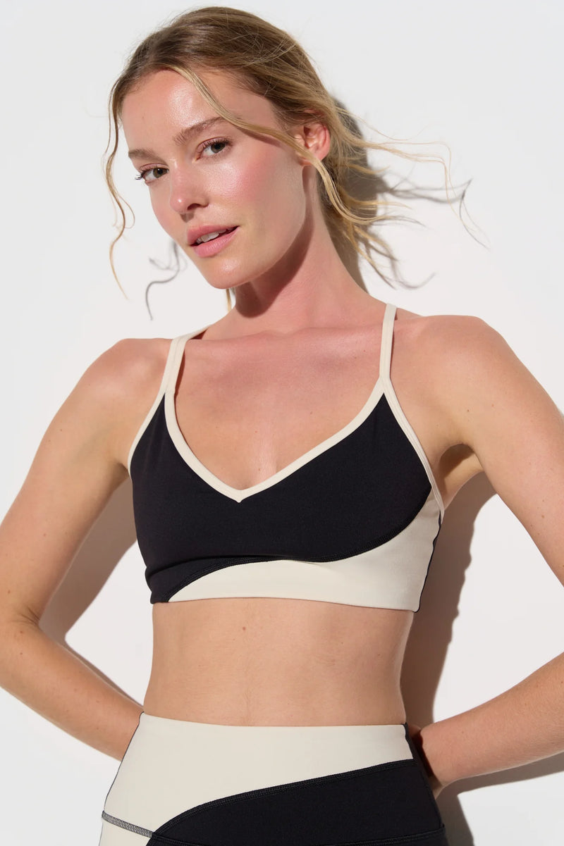 LIBRA LONGLINE BRA BLACK/CANVAS