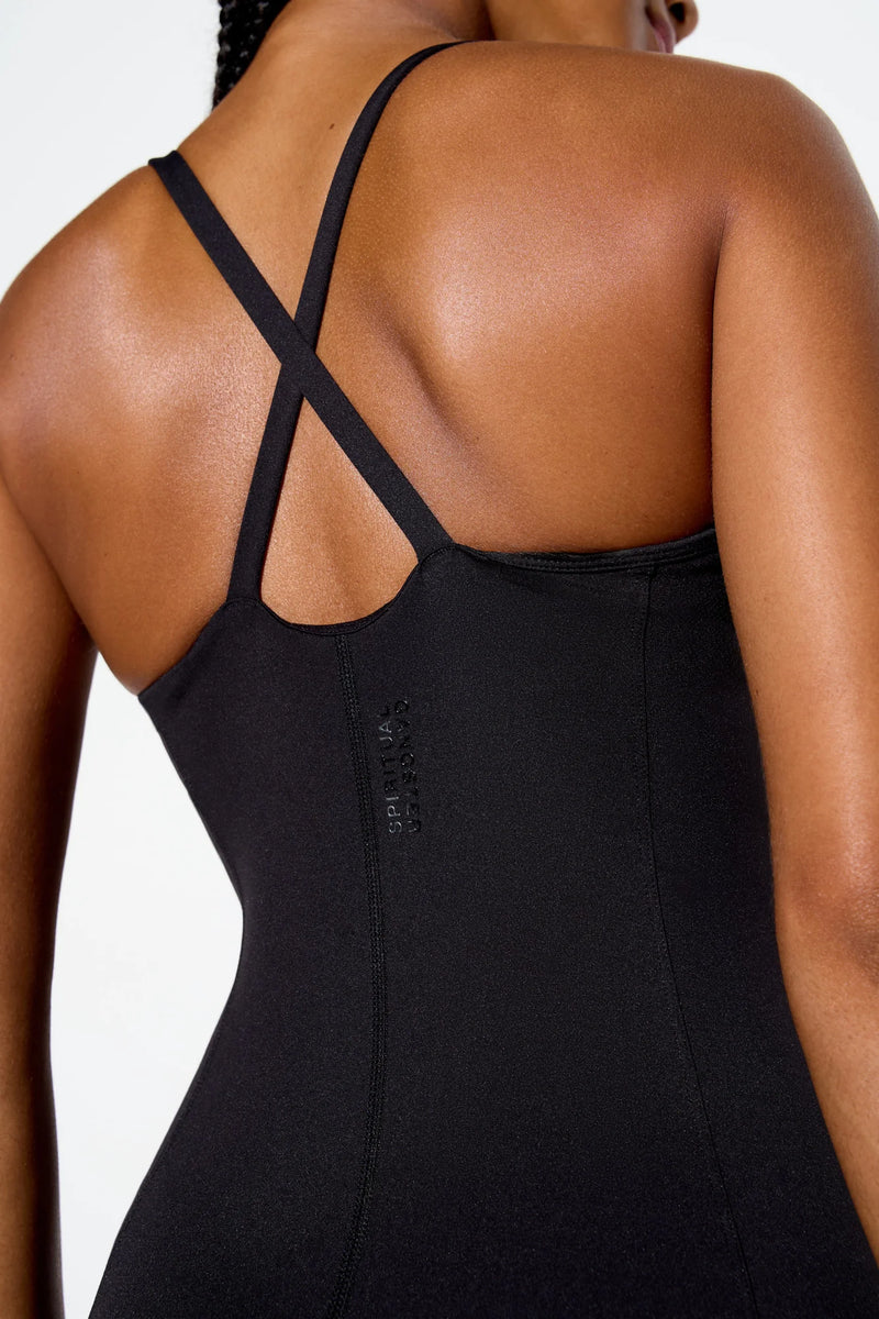 SELENA LACE JUMPSUIT BLACK