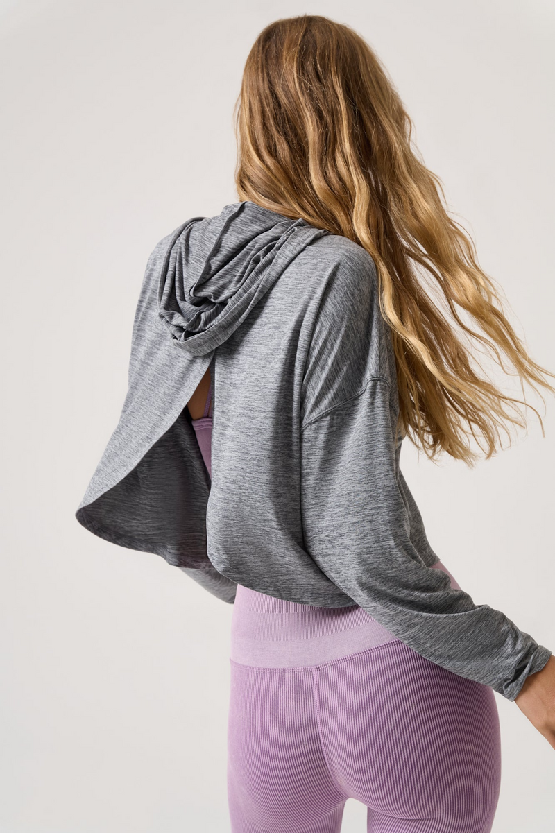 MAYA HOODIE CHARCOAL HEATHER GREY