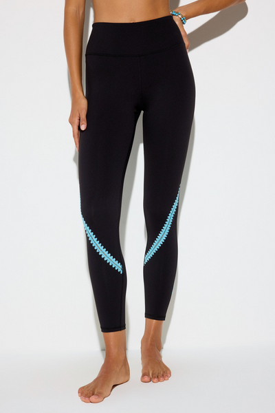 OM LOTUS 7/8 LEGGING - BLACK