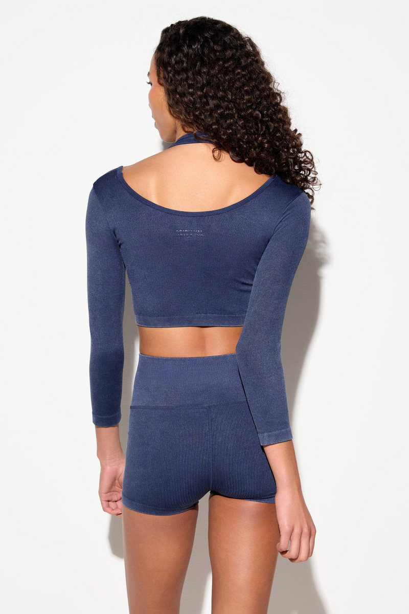 SUN BLEACHED GRACE L/S TOP INDIGO