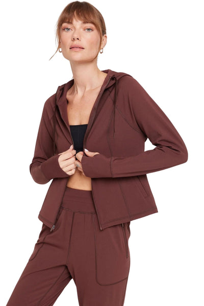 Warm core zip hood jacket
