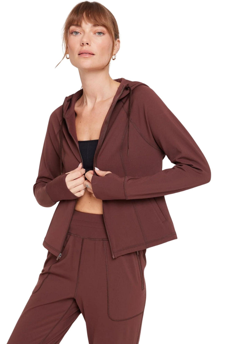 Warm core zip hood jacket