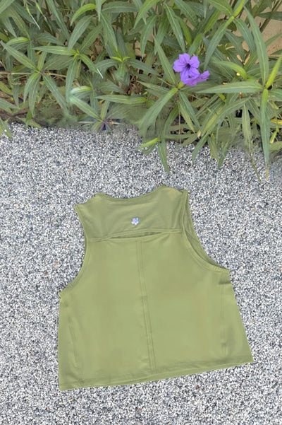 Crop tank - LCT - HAZEL(EMBROYDED)