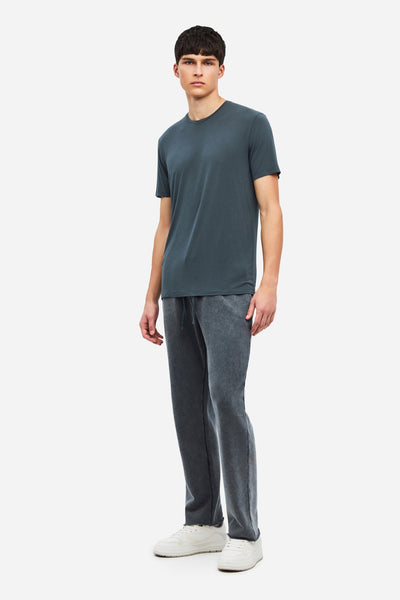 Men SWEATPANTS WITH DESTROYS - VINTAGE BLUE