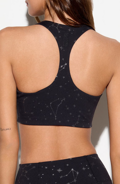 BLK ZODIAC PRINT FRANKIE BRA BLACK