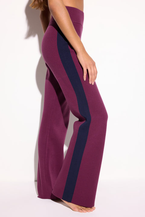 BLAKE WIDE LEG PANT DARK DAHLIA