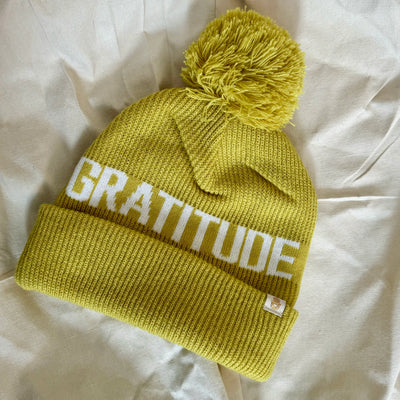 Gratitude Pom Pom Beanie