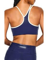 LIBRA HIGH GLOSS LONGLINE BRA INDIGO