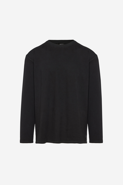 Men OVERSIZED BRUSHED LONGSLEEVE- BLACK