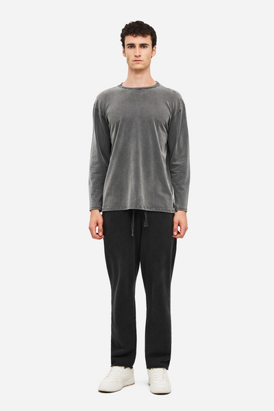 Men OVERSIZED BRUSHED LONGSLEEVE - VINTAGE GREY