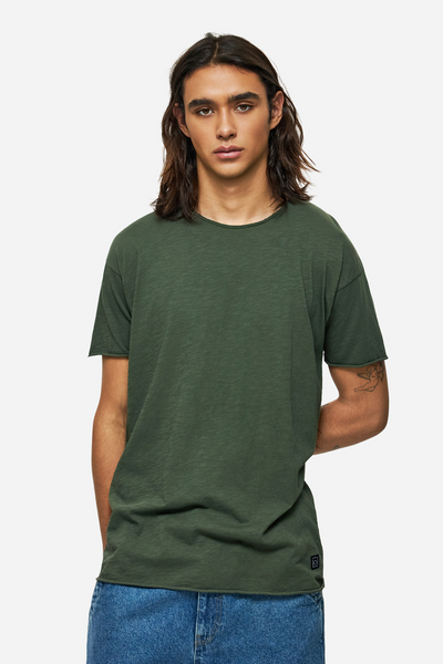 Relaxed Sleeves T-Shirt - khaki