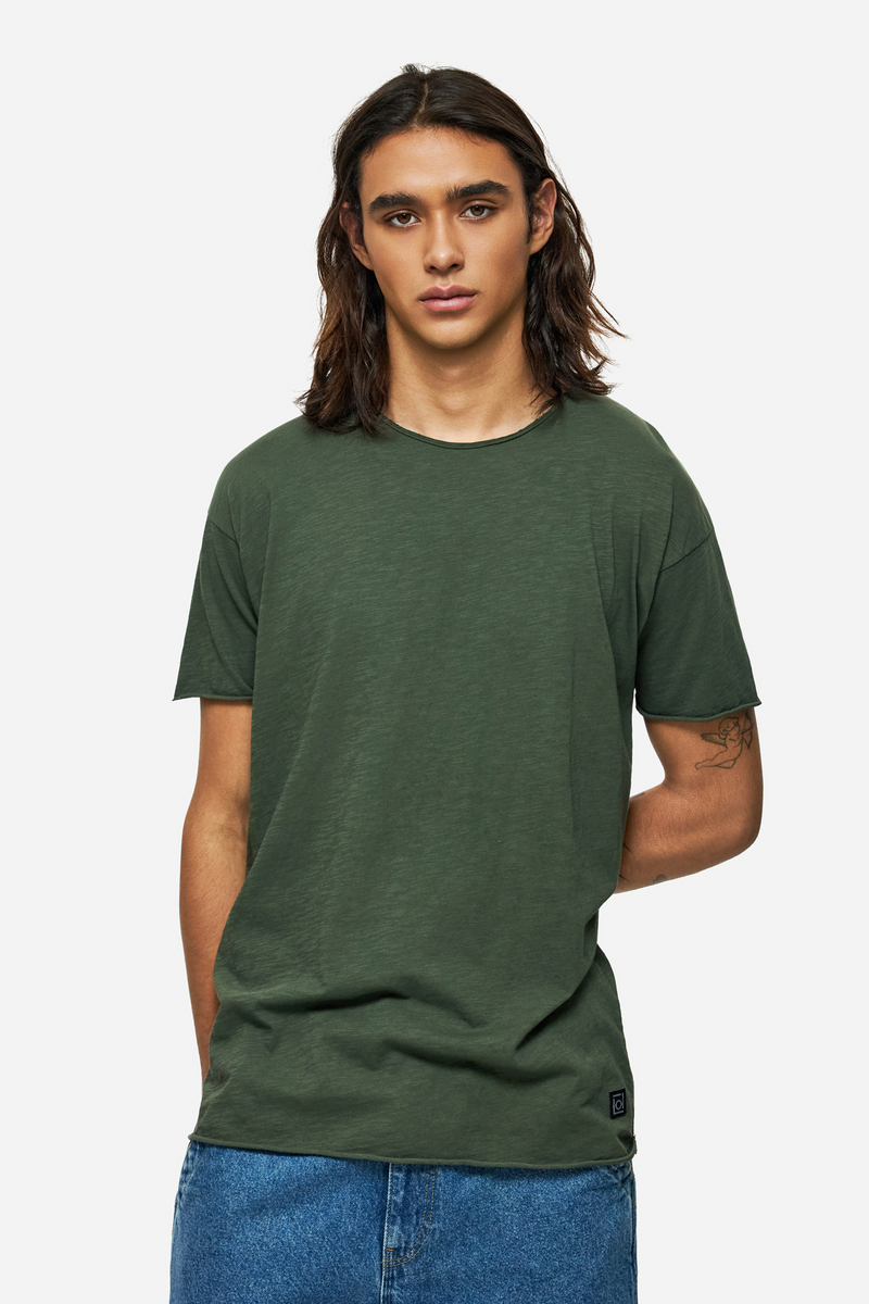 Relaxed Sleeves T-Shirt - khaki