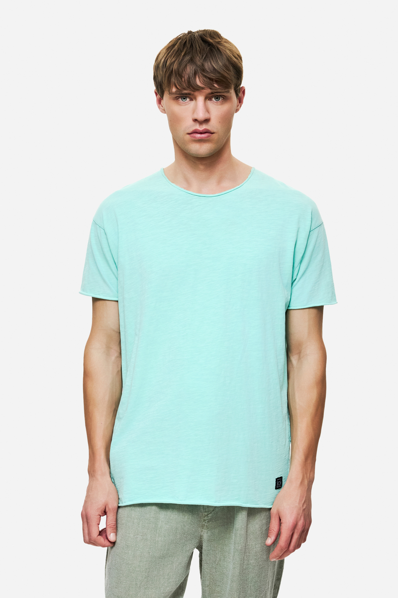 Relaxed Sleeves T-Shirt - vintage aqua