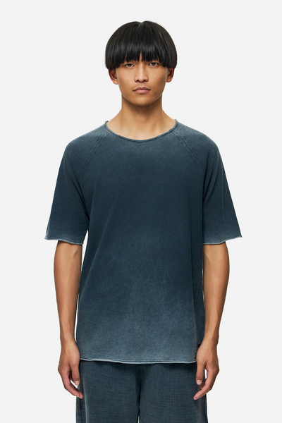 The Raglan Slub T-Shirt - shadow blue
