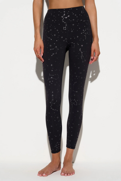 BLK ZODIAC PRINT LOTUS LEGGING BLACK